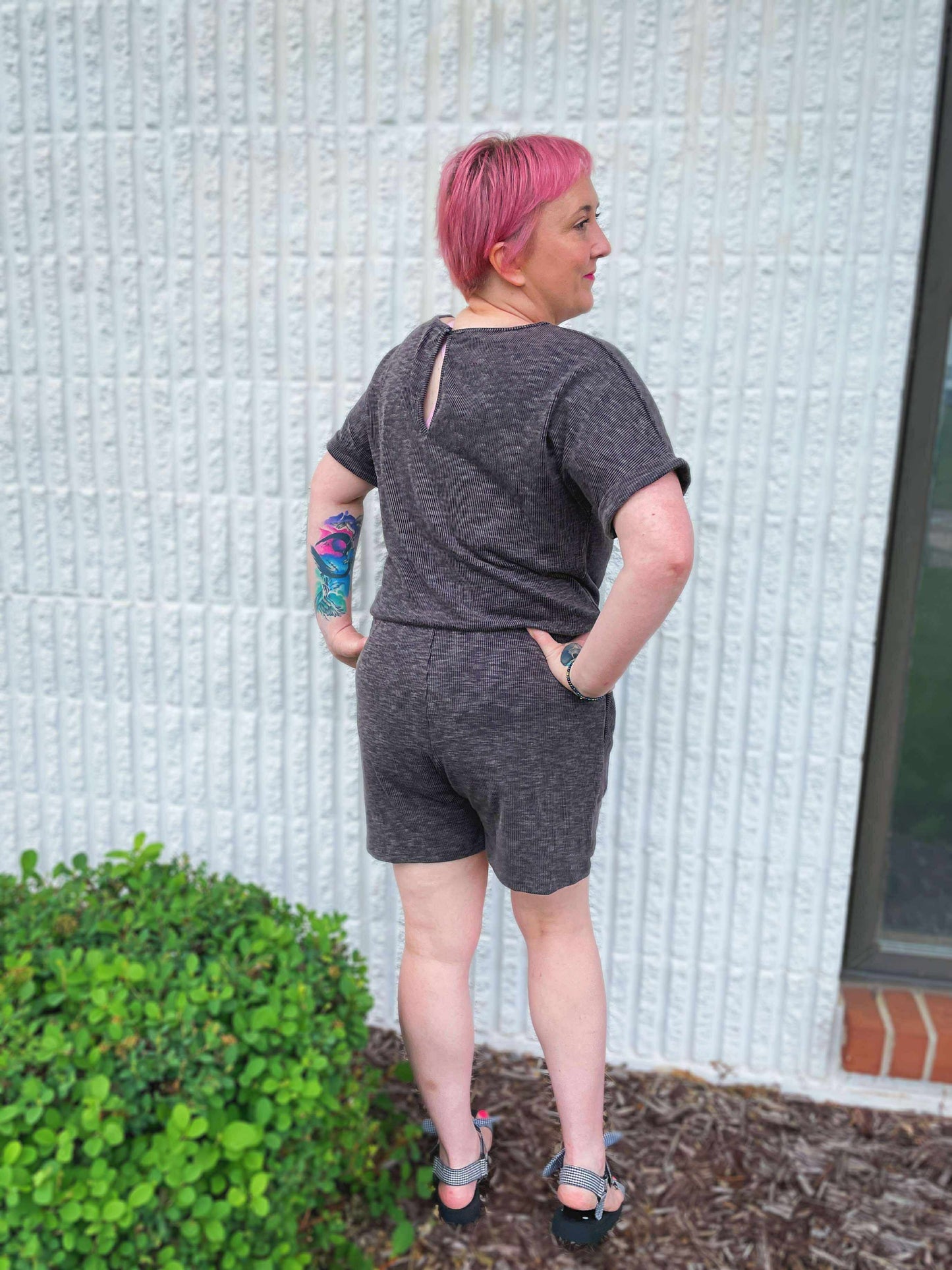 So Sure Short Sleeve Romper