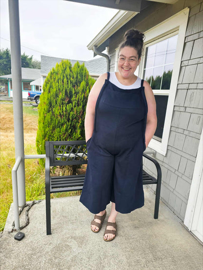 Suit Yourself Adjustable Strap Jumpsuit in Navy