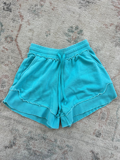 Michelle Mae French Terry Stevie Shorts - Capri Blue