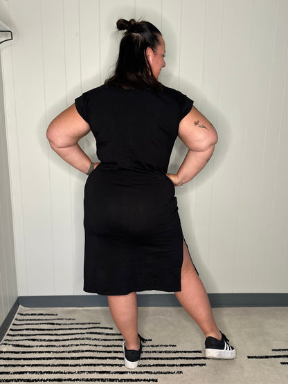 Sweet Like That Casual Dress in Black