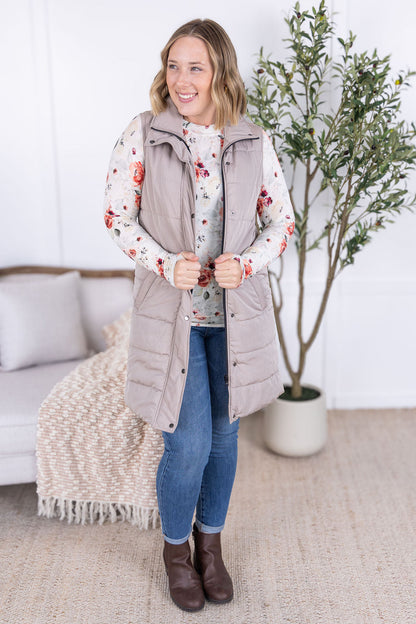 Michelle Mae Blair Long Sleeve Top - Pink Bloom