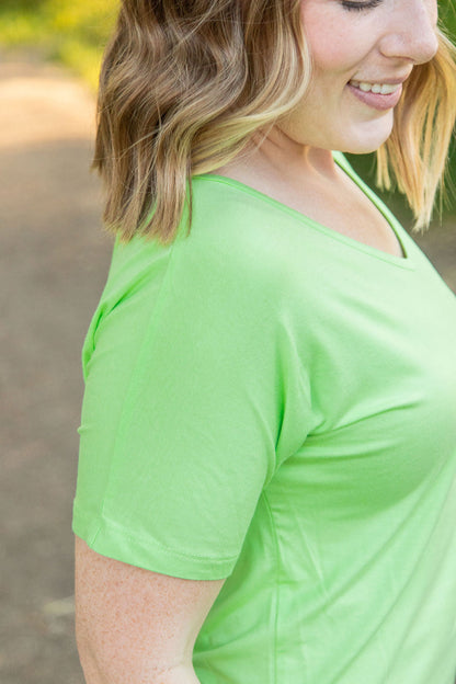 Michelle Mae Chloe Cozy Tee - Lime