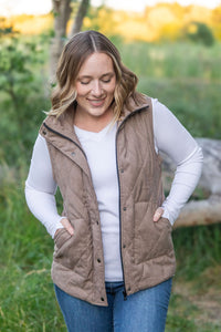 Michelle Mae Corduroy Vest - Mocha