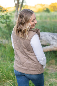 Michelle Mae Corduroy Vest - Mocha