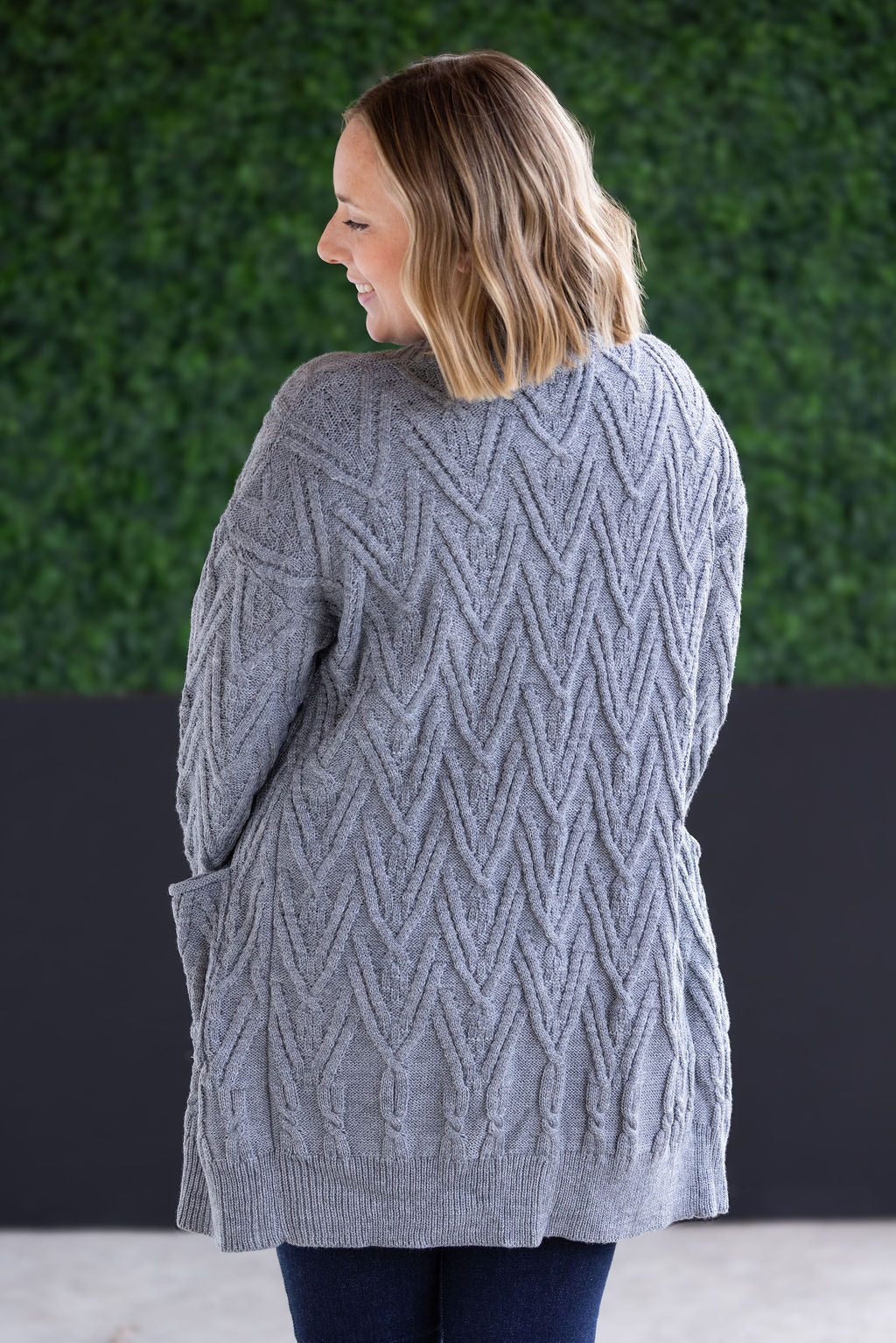 Michelle Mae Brooks Button Sweater Cardigan - Grey