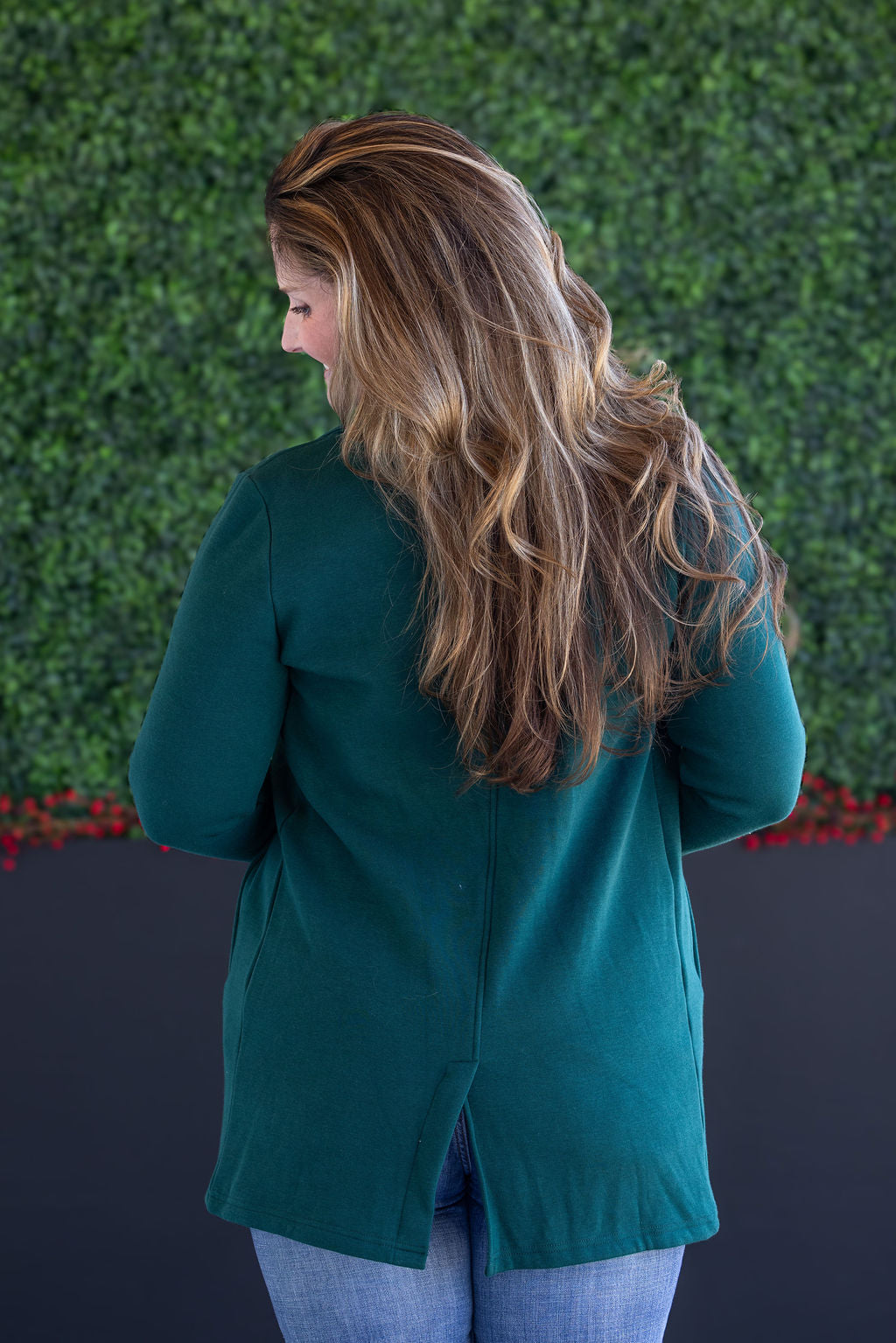 Michelle Mae Scarlett Sweater Jacket - Hunter Green
