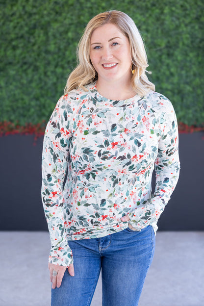 Michelle Mae Blair Long Sleeve Top - Winter Berry