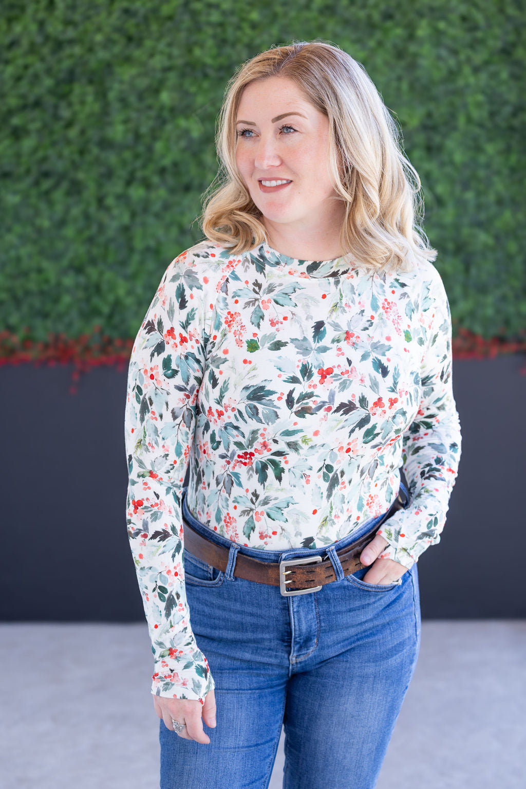 Michelle Mae Blair Long Sleeve Top - Winter Berry