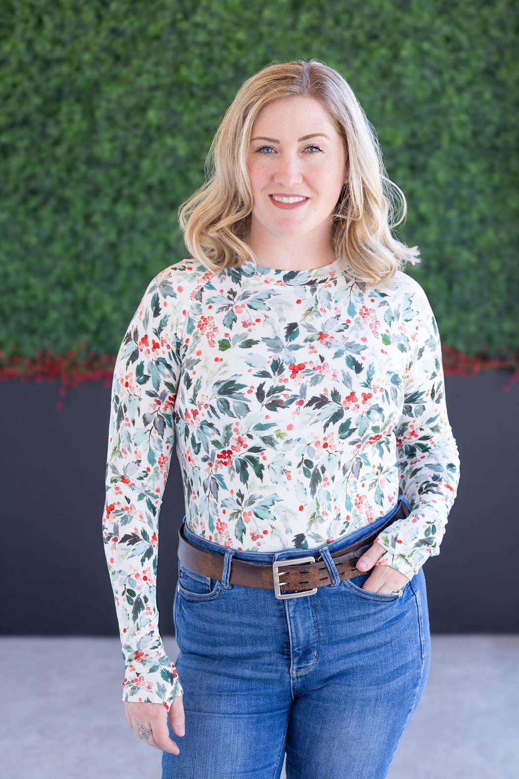 Michelle Mae Blair Long Sleeve Top - Winter Berry