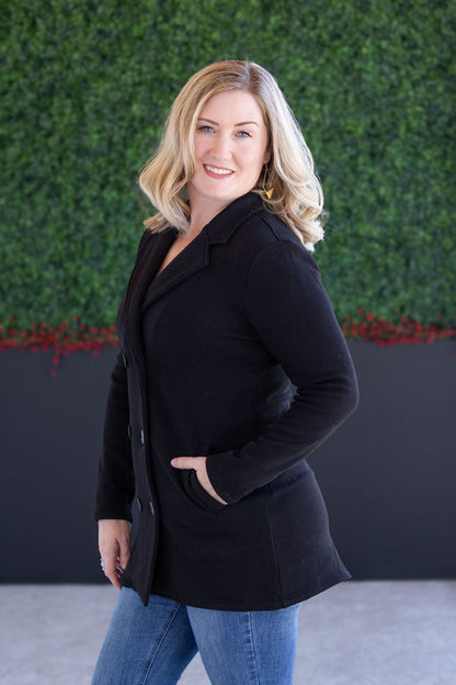 Michelle Mae Scarlett Sweater Jacket - Black