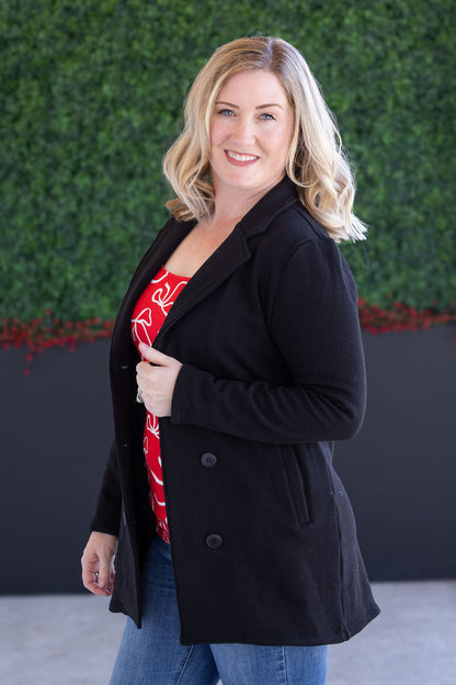 Michelle Mae Scarlett Sweater Jacket - Black