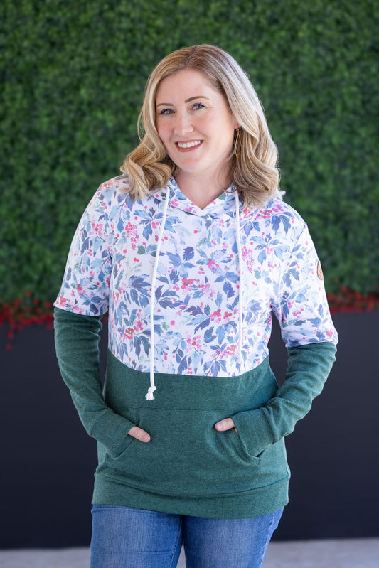 Michelle Mae Hailey Pullover Hoodie - Winter Berry and Evergreen