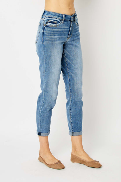 Carrie Cuffed Hem Slim Jeans