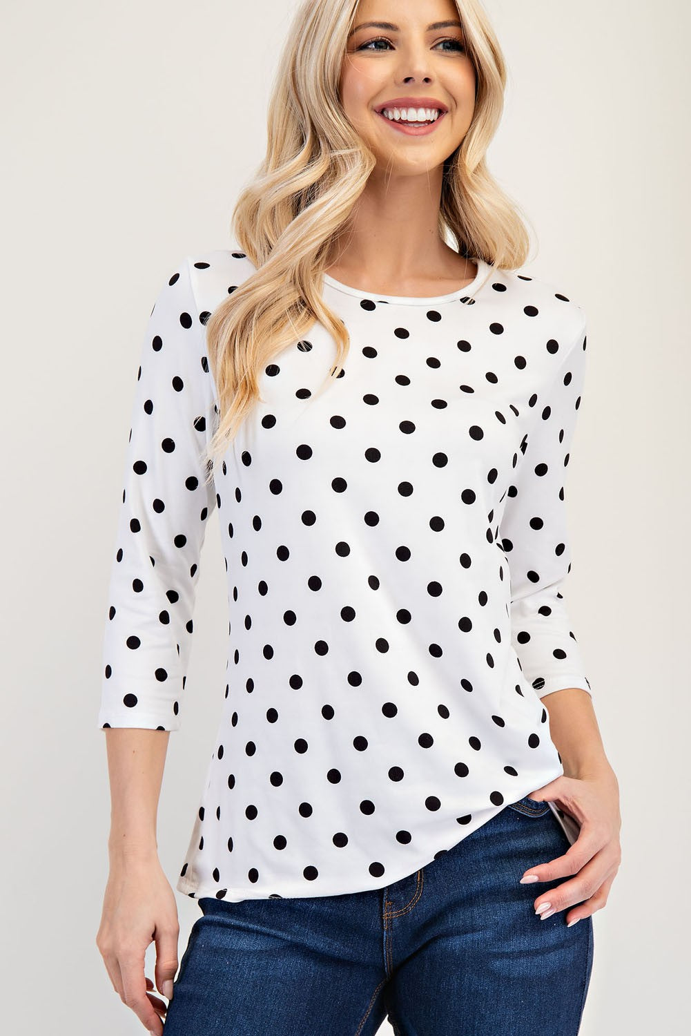 Dotted & Dandy T-Shirt- Ivory