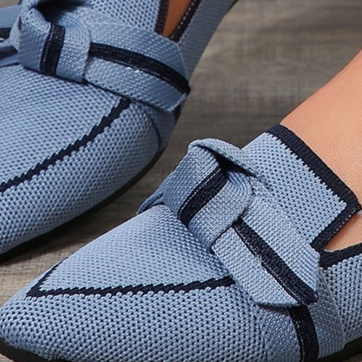 PREORDER: Bow Contrast Trim Point Toe Loafers