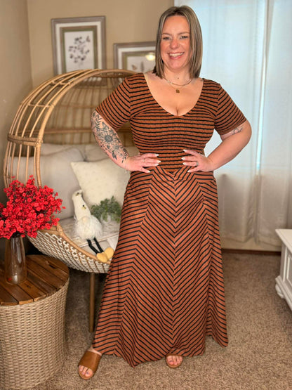 Calista Stripe Dress