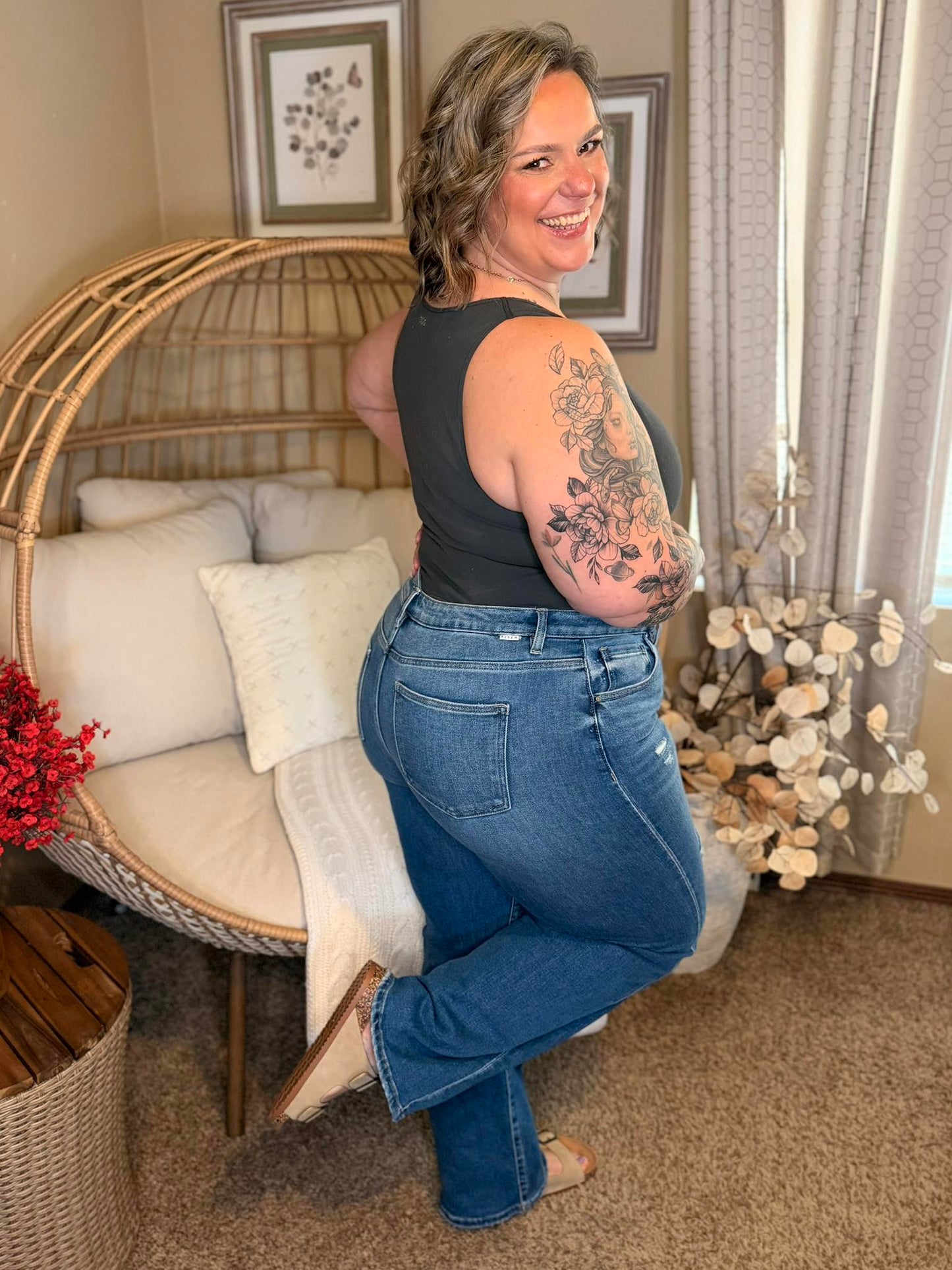 Snatched & Stressed Straight Jeans