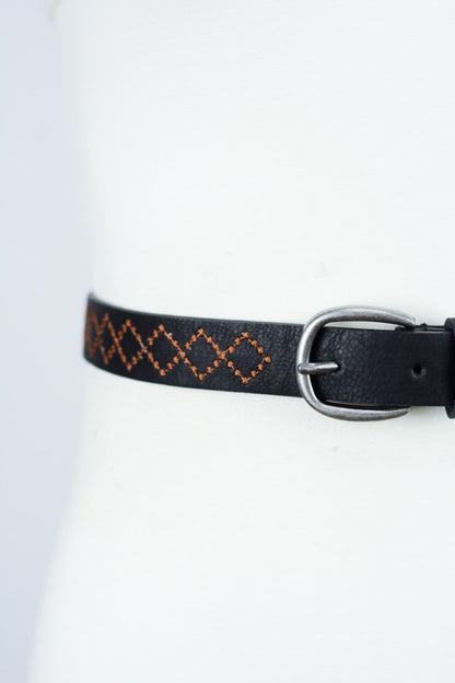 Skinny Punched Out Belt