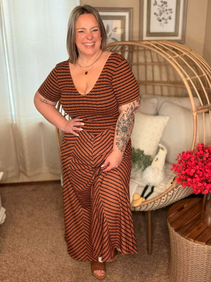 Calista Stripe Dress