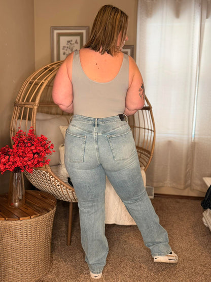 Kayla High Waist Rigid Magic Slim Straight