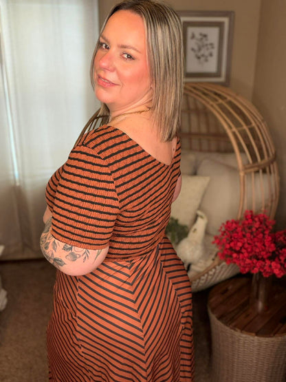 Calista Stripe Dress