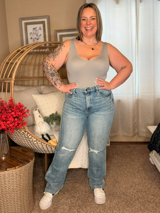 Kayla High Waist Rigid Magic Slim Straight
