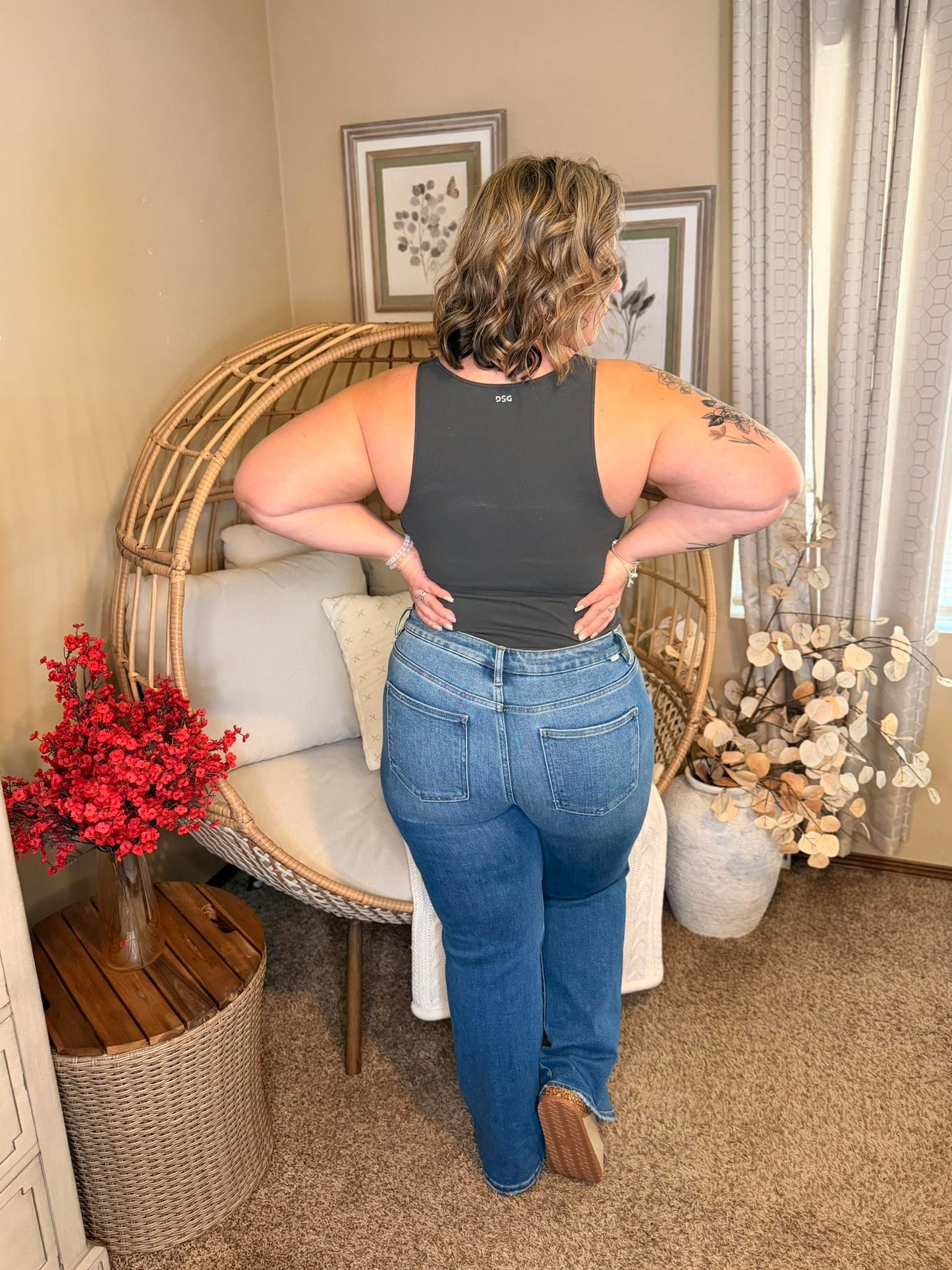 Snatched & Stressed Straight Jeans