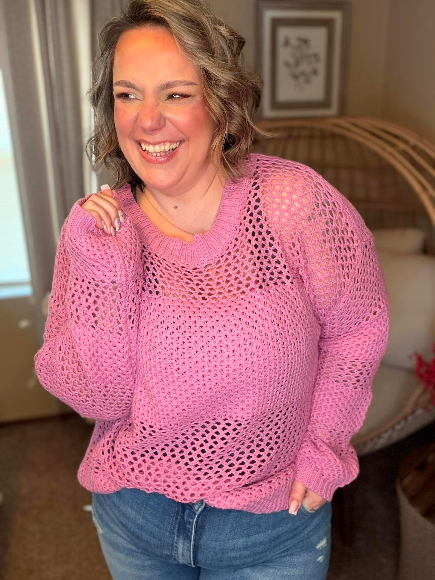 My Latest Love Loose Knit Sweater