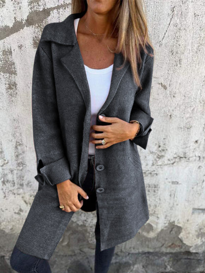 PREORDER: Chic Buttoned Longline Coat