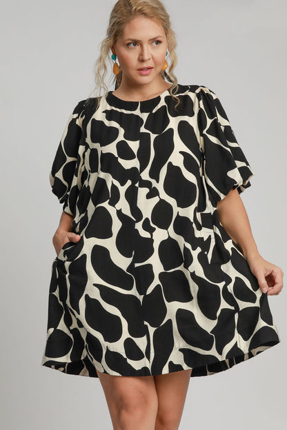 Artful Grace Puff Sleeve Dress