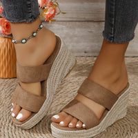 PREORDER - Do it with passion Open Toe Wedge Sandals