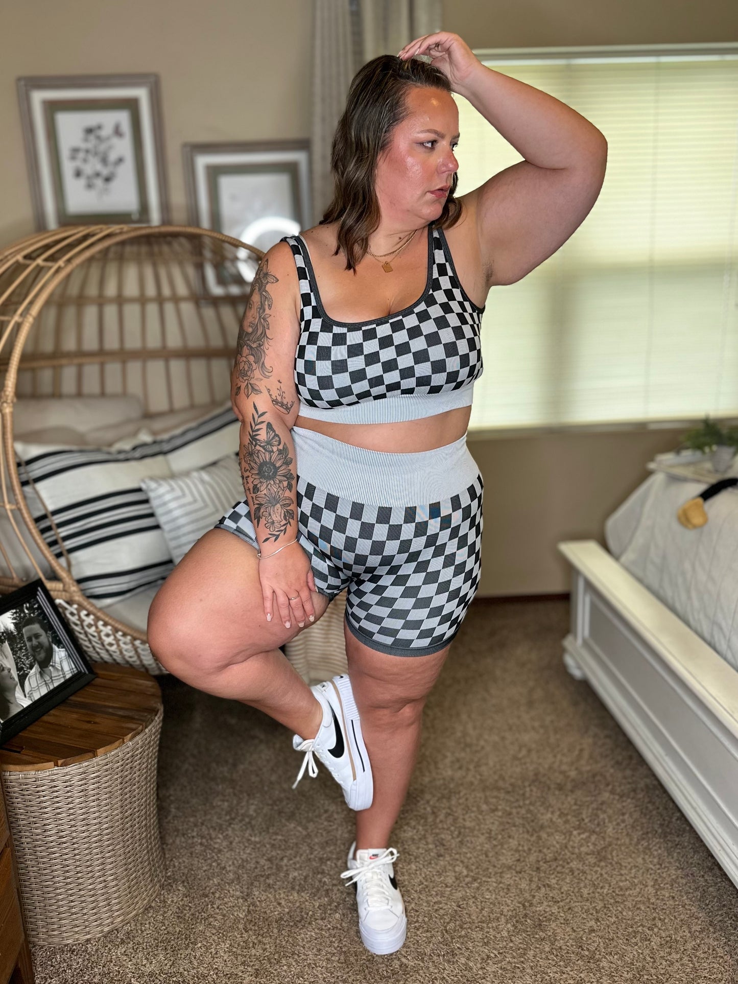 BRA & BIKER SHORT SET