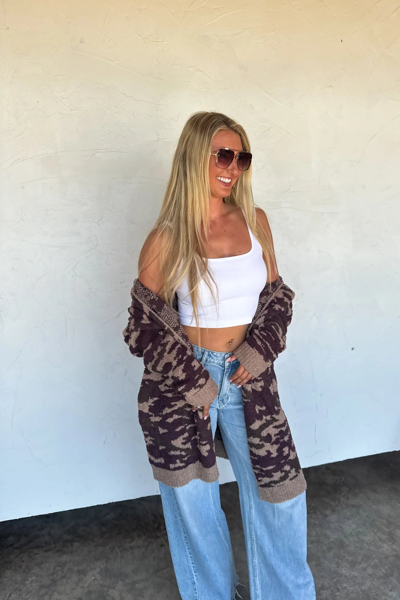 CAMO CLOUD CARDIGAN