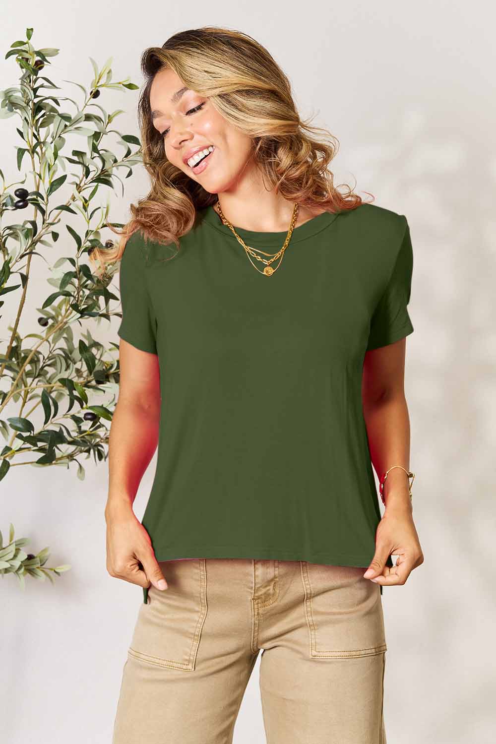 Basic Bae Full Size Round Neck Short Sleeve T-Shirt (more colors!!)