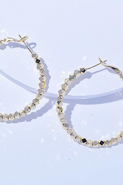 Sleek Alloy Hoop Earrings