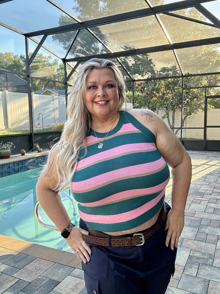 Scholarly Pursuits Knit Striped Tank