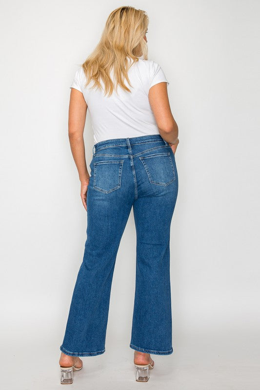 Purrfectly Polished Mid Rise Ankle Jeans