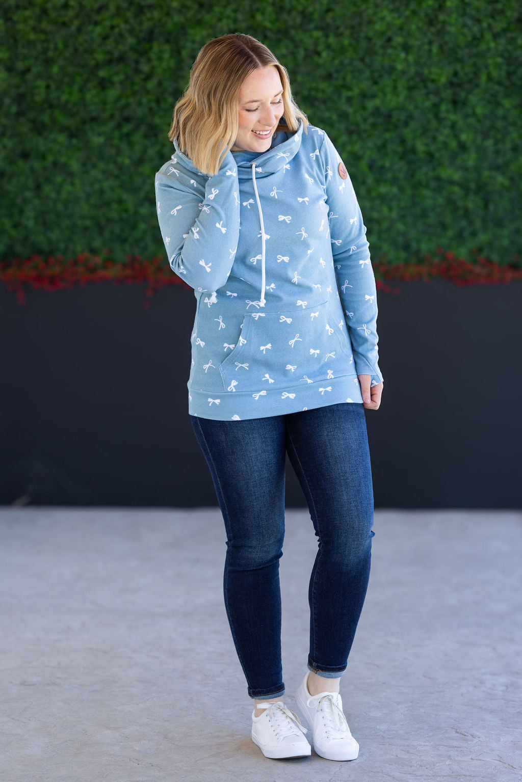 Michelle Mae Ashley Hoodie - Teal Ribbons