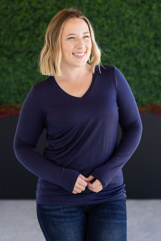 Michelle Mae Larissa Long Sleeve - Navy