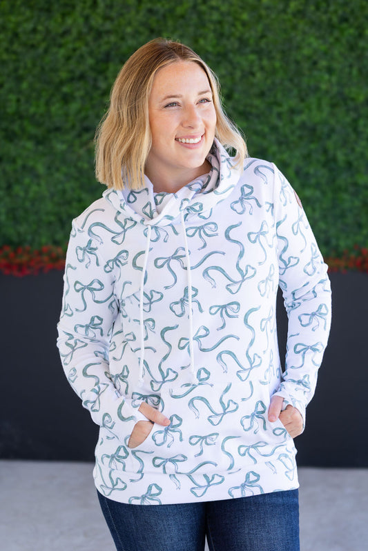 Michelle Mae Ashley Hoodie - Green Ribbons