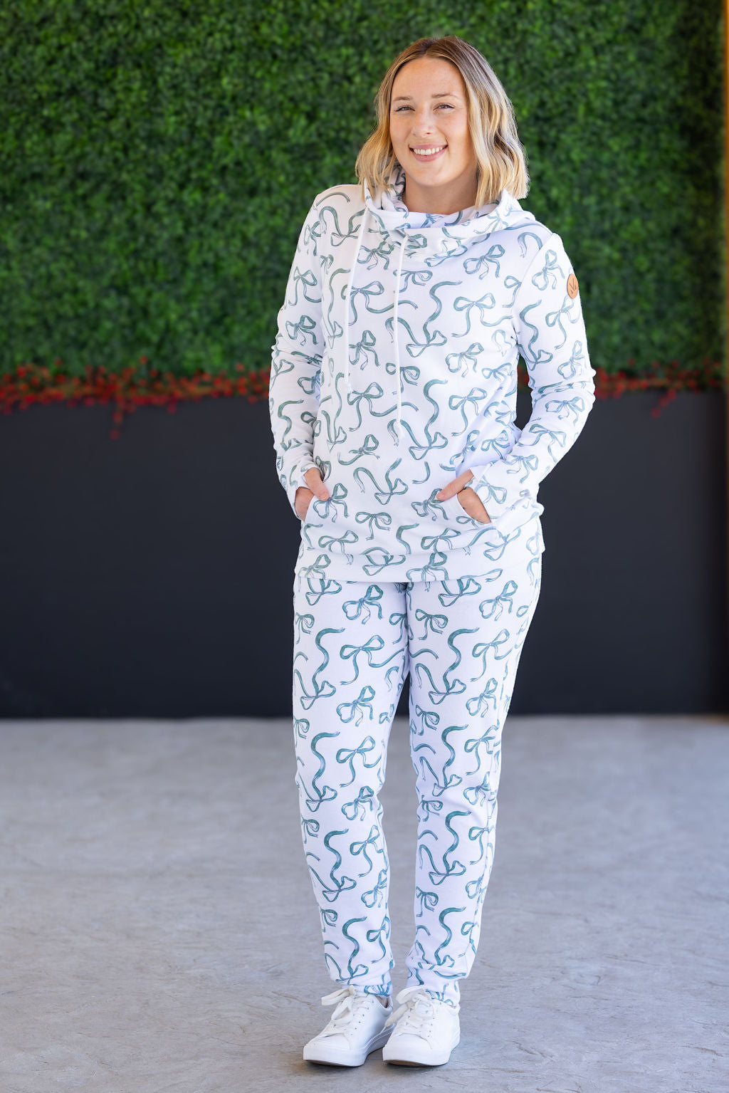 Michelle Mae Ashley Hoodie - Green Ribbons