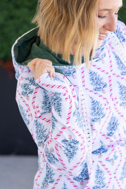 Michelle Mae Hailey Pullover Hoodie - Candy Cane Lane