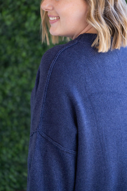 Michelle Mae Aurora Cozy Sweater - Navy
