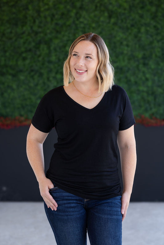 Michelle Mae Chloe Cozy Tee - Black