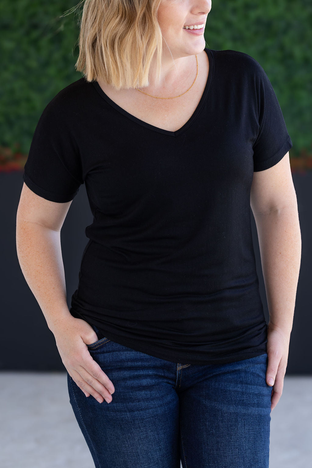 Michelle Mae Chloe Cozy Tee - Black