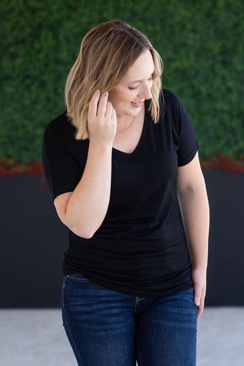 Michelle Mae Chloe Cozy Tee - Black