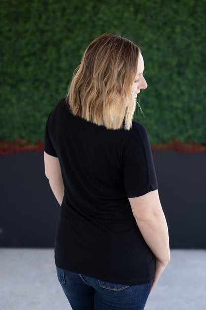 Michelle Mae Chloe Cozy Tee - Black