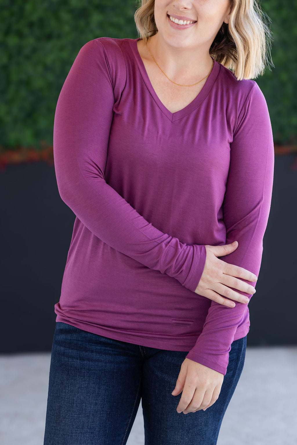 Michelle Mae Larissa Long Sleeve - Mulberry