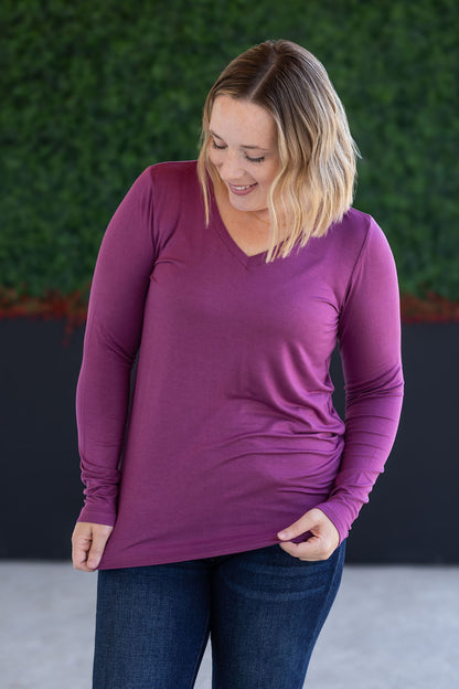 Michelle Mae Larissa Long Sleeve - Mulberry
