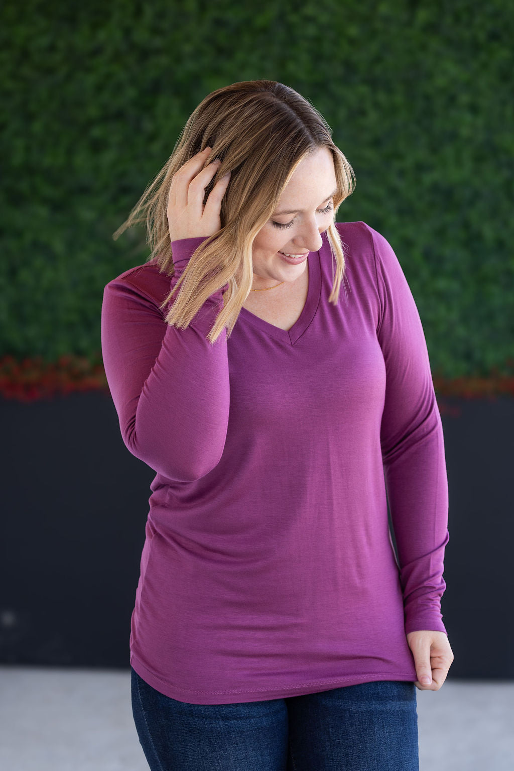 Michelle Mae Larissa Long Sleeve - Mulberry